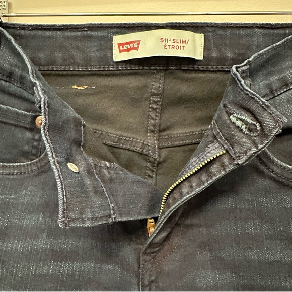 Levi’s 511 Slim Youth Boys Jeans, Dark Blue Size 12 Reg (26W, 26L) - Picture 6 of 8